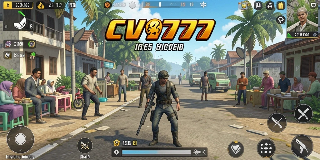 Screenshot gameplay CV777 yang penuh warna dan interaktif.