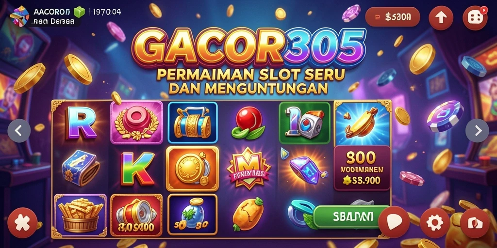 Screenshot menunjukkan gameplay menegangkan GACOR305 dengan grafik yang menawan.