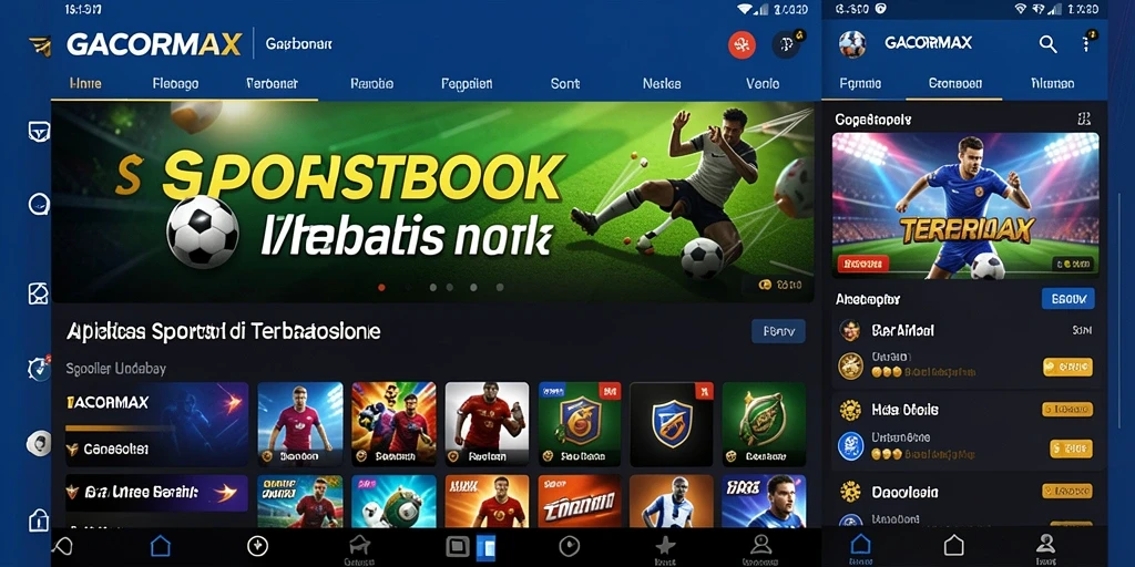 Screenshot GACORMAX menampilkan antarmuka taruhan yang menarik.