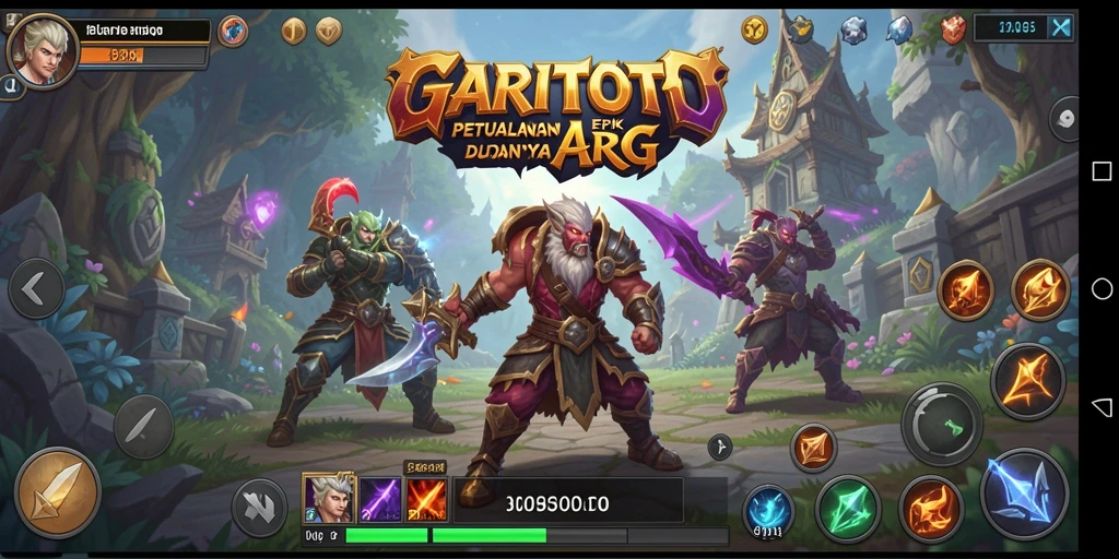 Screenshot gameplay GARITOTO menampilkan aksi pertarungan yang mendebarkan.