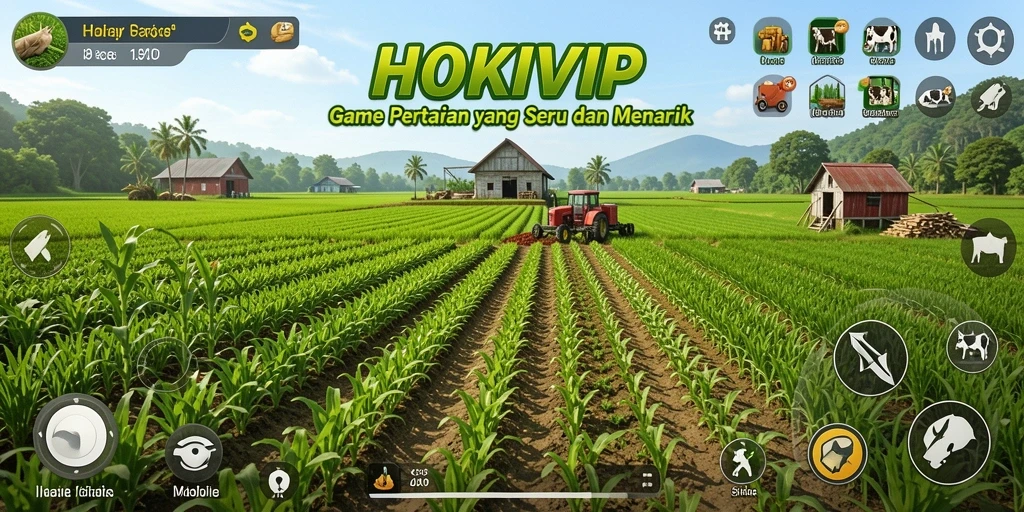Tampilan gameplay HOKIVIP yang menarik dengan berbagai pilihan tanaman.