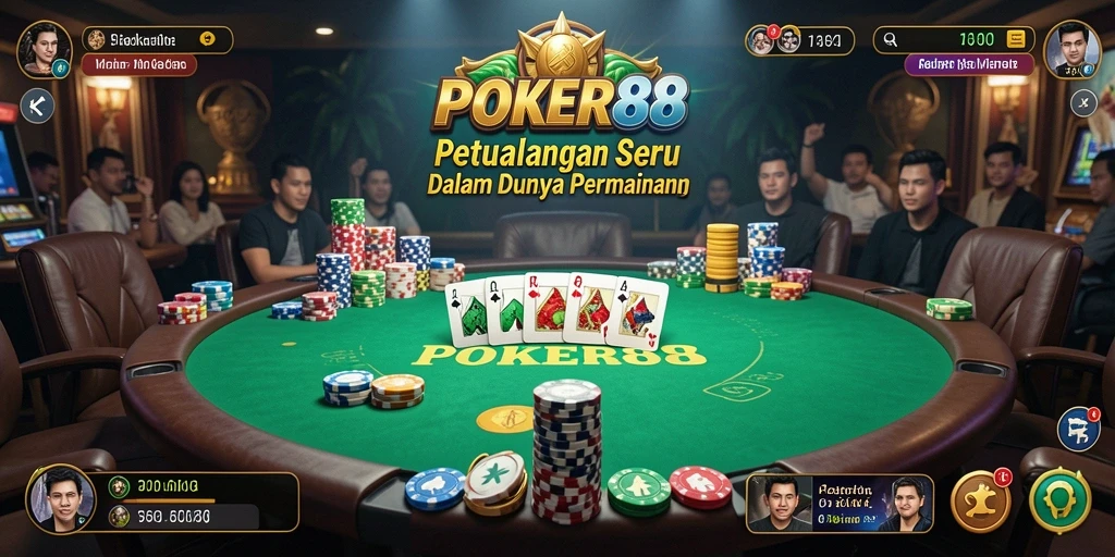 Tampilan permainan POKER88 yang penuh aksi dan petualangan.