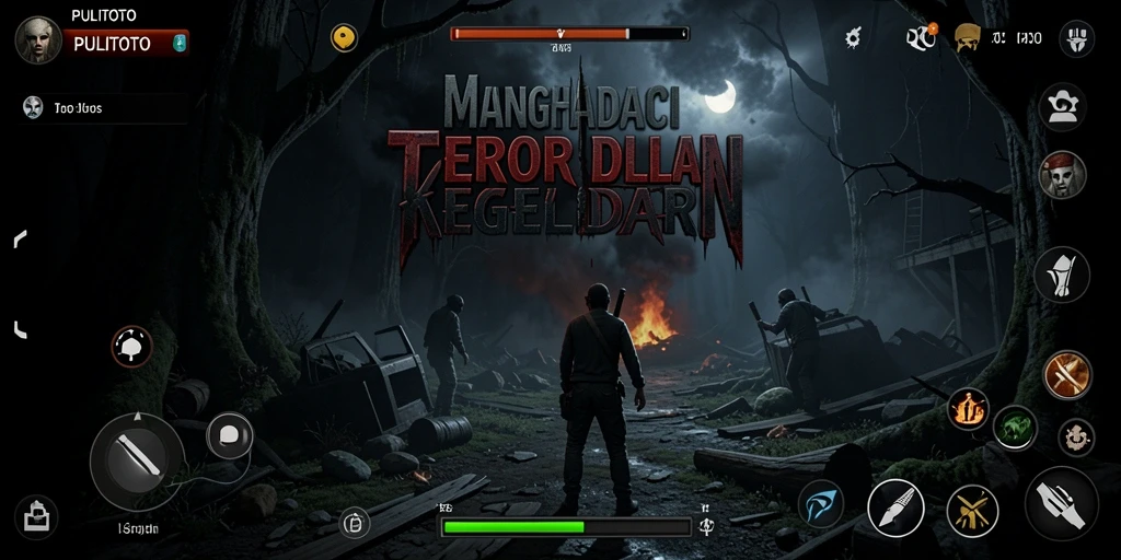Tampilan gameplay mencekam dalam PULITOTO yang penuh kengerian.